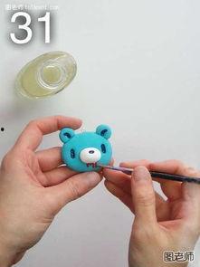 小熊diy饰品吃瓜